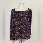 Adyson Parker  Floral Print Square Neck Blouse Size Medium Photo 2
