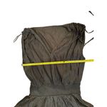 Cupshe Women's XL Smocked Ruffled Midi Dress Brown Casual Summer Photo 2