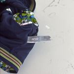 Aerie  Blue and Green Crop Top with Vibrant Design Photo 1