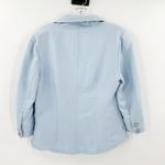 Emma James  Women's Blue Button Up Linen Long Sleeve Blazer Jacket Size 6 Photo 1