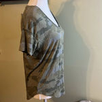 American Eagle Outfitters soft and sexy camouflage v-neckline short sleeve shirt Photo 3