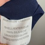 Joie  100% Silk‎ Dress Women Small Navy Blue Floral V-Neck Boho Bloomcore Cottage Photo 5