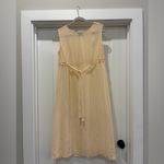 Earth Song Butter Yellow Cottagecore Granola Shift Maxi Dress Size 10 FLAW Photo 15