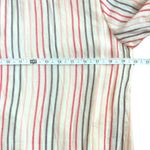 Indigo Rose Red Striped Cream Tunic Shirt Dress Size Medium Coastal Grandmother Photo 4