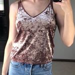 American Eagle : Mauve Pink Crushed Velvet Top Photo 0