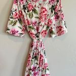 Show Me Your Mumu  Garden Of Blooms Brie Robe Kimono Cover Pink Floral Loungewear Photo 2