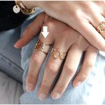 Boutique Yellow Gold Unique Adjustable Cuff Ring‎ | 925 Sterling Silver Photo 9