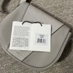 Vince Grey Leather Crossbody Bag - Adjustable Strap Photo 6