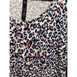 Jessica Simpson CPT) Dress Women S Small Short Cheetah Blue Print Stretch Aline Photo 3