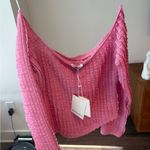 Peppermayo  Vibrant Pink Off-Shoulder Sweater Photo 3