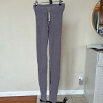 SKIMS  COZY KNIT DRAWSTRING LEGGING NWT size XXS Grey‎ Chalk Photo 1