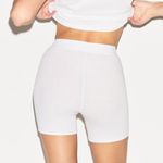 SKIMS  Cotton Rib Boxer in Snow, Size Small Photo 2