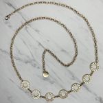 Adrienne Vittadini Gold Rhinestone Chain Link Belt One Size (OS) ✨ Photo 0