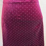 Alexia Admor Finn Velvet Mini Skirt Size XL Burgundy New $179 Gold Studded Photo 3