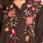 Johnny Was  silk and embroidered ROSALVA OVERSIZED WEEKEND TUNIC NWT Photo 2