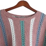 Davi & Dani Women Tunic Sweater L Rose Waffle Knit Cozy Balletcore Feminine NEW Photo 12
