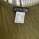 Venus  Ruched Tank Dress XS Olive Green Racerback Bodycon Midi Mature‎ Resortwear Photo 4