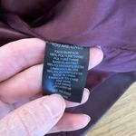 AFRM Blazer Faux Leather Agnes Size S Eggplant Purple Photo 2