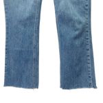Paige  Denim Colette Crop Flare Raw Hem Jeans Shoreside Medium Wash Size 27 | 4 Photo 3