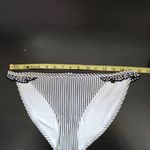 Aerie  Stripe Bikini Bottoms with Ruffles NWT Size Medium Full Coverage Bottom Photo 4