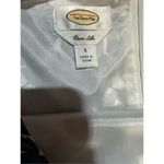 Talbots Vintage Pure Silk Women's Blue & White 100% Silk Floral Sheath dress Photo 2