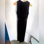 Zac Posen  black jumpsuit w/ lace midsection has pockets Photo 4