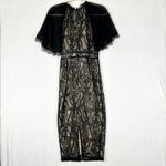 VICI  Bring On The Night Lace Chiffon Midi Dress Size Small Whimsigoth Victorian Photo 4