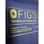 FIGS Women's Blue Nurse Doctor Medical Uniform Short Sleeve Scrub Top Size M Photo 2