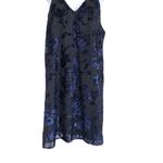 Alice + Olivia Slip Dress Fierra Y Back
Velvet Black Blue Floral Shimmering Mini Photo 2