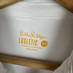 Lilly Pulitzer  Luxletic Polo Shirt‎ Sz XS White Performance Athletic Golf Tennis Photo 4