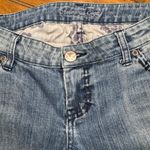 American Eagle  stretch flare jeans with blue embroidery‎ size 4 cowgirl vibes Photo 6