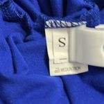 Royal Blue Short Sleeve Midi Bodycon Shirt Dress Womens Small Photo 7