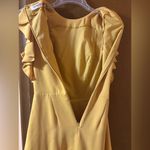 Amanda Uprichard Emery Ruffle A-Line Mini Dress in Yellow marigold Photo 8