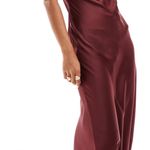 ASOS Satin Cami Lace Midi Dress Photo 0