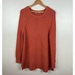 Soft Surroundings Womens Chamonix Cable Knit Chunky Sweater in Orange Sz M Fall Photo 2