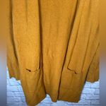 Madewell  Mustard long sweater Cardigan wool blend‎ women’s size small Photo 2