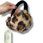 Hat Attack NWT Leopard Black Faux Fur Cozy Luxe Winter Earmuffs One Size Photo 4