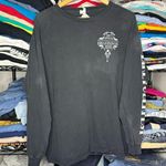 Delta Vintage Biketoberfest 2010 Black Motorcycle Harley Davison Style Long Sleeve Shirt Sz 2XL Photo 0