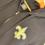 NFL New Orleans Saints Full Zip Hoodie Women’s Black  Team Apparel Photo 1