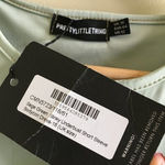 Pretty Little Thing New Sage Green Slinky Underbust Short Sleeve Bodycon D… Photo 5