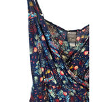 Ponyo Romper Womens XL Blue Sea Print Sleeveless Multicolor Low Scoop V Neck Photo 2