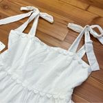 Altar'd State Altar’d State Ava Clip Dot Dainty Bow Fit Flare Mini Dress White Large New Photo 2