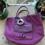 VERA BRADLEY Geometric Purple and Pink Tote Gorgeous like NEW!!never used Photo 1