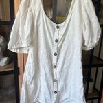 Jen's Pirate Booty Jen’s pirate booty linen mini dress button down short sleeve tie off shoulder Photo 0