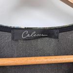 Calessa‎ Forest Fairy Velvet Boho Hippie Shirt Womens Medium Green Floral Print Photo 3