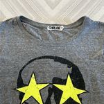 Chrldr Skull with Neon Yellow Stars Grey Tank Top Gray Size L Photo 2
