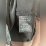 Maeve  Silk High Low Tank Top Black Brown Contrast Side Split Lightweight; size L Photo 2