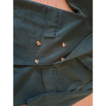 Nine West  Women's Double Breasted Faux Wool Coat - Green Photo 3