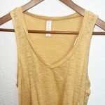 Altar'd State Altar’d State v neck mustard yellow knot front women’s tank top Photo 1