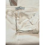 Just Black Womens Size 26 White High Rise Frayed Hem Cropped Jeans Photo 2